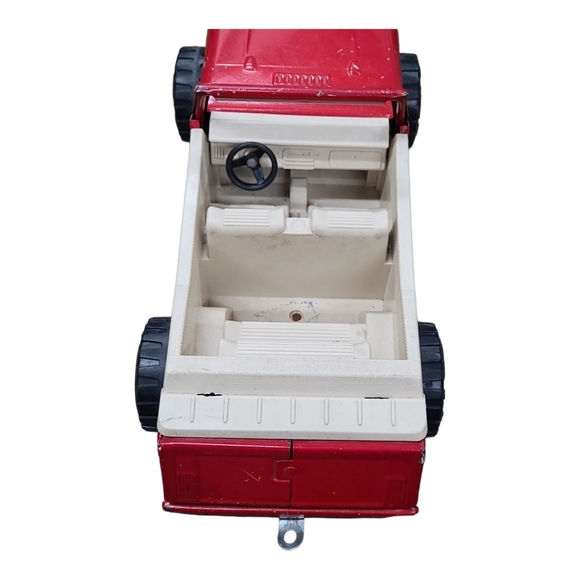 Vintage TONKA RED METAL JEEPSTER 1970's - Picture 5 of 11